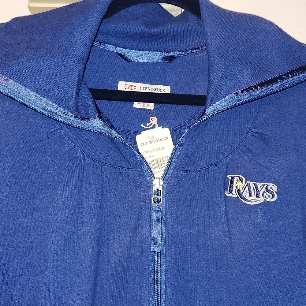 Cutter & Buck Tampa Bay Rays Zip Jacket - Picture 2 of 6